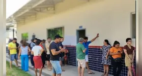 Eleitores nos diversos pontos de votação em Marabá no sudeste paraense