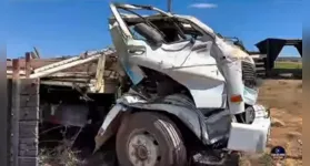 Ajudante não resistiu aos ferimentos e motorista ficou preso às ferragens no trecho entre as vicinais P13 e P33.