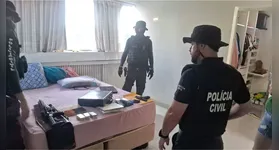 Delegado Vinícius Cardoso, titular da DECA de Marabá, detalha operação que prendeu suspeito de aplicar golpe da "meia para".