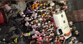 Tumulto e confusão marcaram o momento