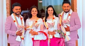 Apesar de toda a singularidade da cerimônia, o casamento seguiu o modelo tradicional indiano de matrimônio arranjado.