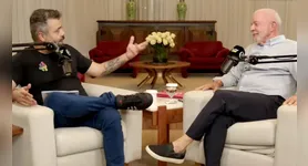 O presidente e candidato à reeleição Lula (PT) deu entrevista exclusiva ao Flow Podcast no horário que seria exibido o debate na Rede Globo