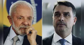 Post de Flávio Bolsonaro usou apenas início da fala de Lula, feita durante campanha em Belo Horizonte, e tirava do contexto discurso do presidente