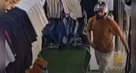 Apenas um dos suspeitos entrou na loja, mas não cometeu o assalto