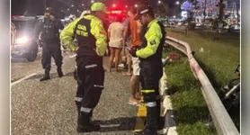 A idosa morreu após a motocicleta em que estava ser atingida por um carro de passeio