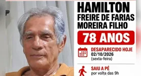 O idoso está desaparecido desde a manhã da última sexta-feira (2)