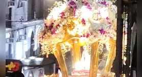 A imagem peregrina chegou à Catedral Metropolitana de Belém após a Trasladação