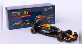 A parceria entre a rede McDonald's e a equipe de F1 Red Bull vai fornecer os modelos miniaturas