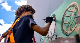 Projeto Paredes Vivas promove oficinas gratuitas de grafismo, grafite e muralismo em Ourilândia do Norte.