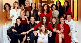 Com amigas de longa data, Malu comemorou as bodas de diamante