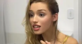 Ryany Lima, de 18 anos, se emocionou ao ouvir a própria voz pela primeira vez após a ativação do implante coclear.