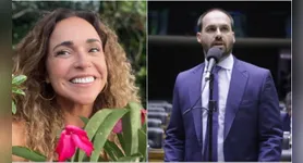 Daniela Mercury acionou o STF após publicação feita por Eduardo Bolsonaro nas redes sociais em 2022.