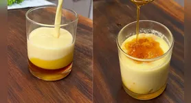 O pudim é levado diretamente ao micro-ondas e fica pronto em poucos minutos