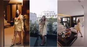 Durante a viagem a Paris, Bruna Biancardi tem conciliado os compromissos relacionados à Semana de Moda de Paris com momentos de lazer e os preparativos para a chegada da terceira filha.