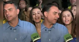 Após a pergunta da esposa, o candidato interveio rapidamente
