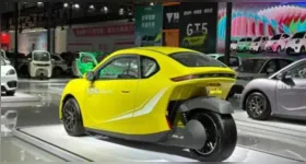 Telufu GT5 é um triciclo elétrico com cabine fechada, espaço para duas pessoas e autonomia de até 240 km.