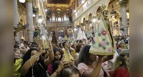 Imagens de Nossa Senhora de Nazaré foram abençoadas durante a Missa do Mandato em Belém.