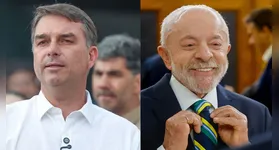 A rejeição ao senador Flávio Bolsonaro (PL) é maior que a do presidente Luiz Inácio Lula da Silva (PT),