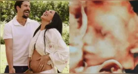 Sabrina Sato mostra rosto do filho com Nicolas Prattes.