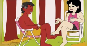 Quadrinhos que falam sobre o Rio Apeú.