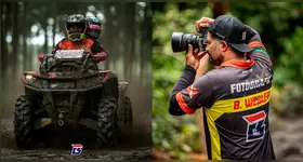 A emoção das competições de motocross são fotografadas por Brendon.