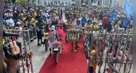 Criada em 2004, a Ciclo Romaria tem como ponto de partida e chegada a Basílica Santuário de Nazaré.