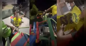Um jovem foi agredido por um homem durante uma live do Lula em Moju. A motivação política e homofobia estão sendo investigadas