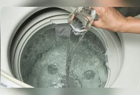 O procedimento envolve o cesto interno, o dispenser de produtos, o filtro de fiapos e o filtro da entrada de água.