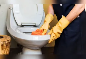 Limpeza semanal do vaso sanitário costuma ser suficiente em condições normais, mas a frequência deve aumentar quando há alguém doente em casa