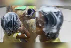 Segundo relatos, a cena aconteceu quando a mãe tinha ido tomar banho e o pai dormia