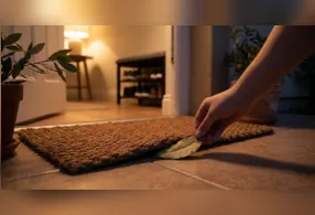 Colocar folha de louro debaixo do tapete à noite é uma tradição popular associada à proteção e à prosperidade, além de poder deixar um aroma herbal suave na entrada da casa.