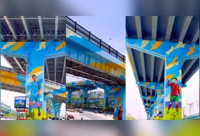 No vídeo, o arquiteto mostra exemplos de túneis e elevados pintados e coloridos.
