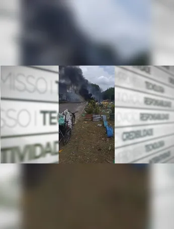 O corpo de bombeiros foi acionado e conseguiram controlar o fogo.