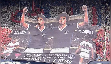 Imagem ilustrativa da imagem Ídolos históricos e Nazinha são homenageados pela torcida do Remo