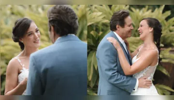 Imagem ilustrativa da imagem Adriana Birolli celebra 1 ano com marido 24 anos mais velho