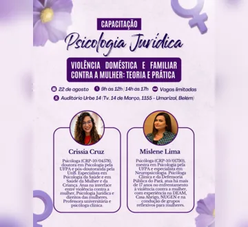 Imagem ilustrativa da imagem Capacitação destaca atuação psicológica no combate a violência contra a mulher