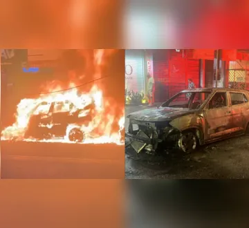 Imagem ilustrativa da imagem Bombeiro tem carro incendiado no bairro do Guamá, em Belém