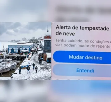 Imagem ilustrativa da imagem Waze alerta sobre “tempestade de neve” em Belém