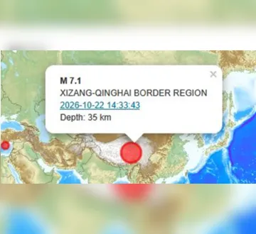 Imagem ilustrativa da imagem Terremoto de magnitude 7.1 deixa 16 mortos e provoca destruição na China