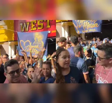 Imagem ilustrativa da imagem Voluntários levam água e acolhimento aos promesseiros no Círio