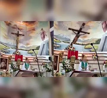 Imagem ilustrativa da imagem Vídeo: Padre morre atingido por cruz durante celebração religiosa