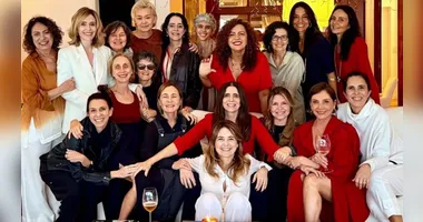 Com amigas de longa data, Malu comemorou as bodas de diamante