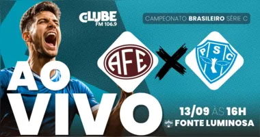 Paysandu encara a Ferroviária neste domingo (13/09), pela segunda rodada da segunda fase da Série C; acompanhe a partida ao vivo no Tem Jogo no DOL, com transmissão da Rádio Clube do Pará.