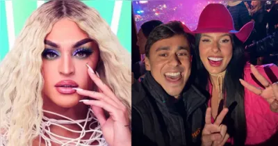 Ana Castela aparece ao lado de Nikolas Ferreira na Festa do Peão de Barretos; foto repercutiu nas redes sociais e envolveu Pabllo Vittar.
