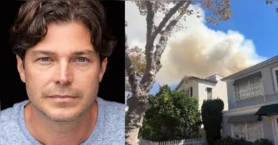 Erik Marmo teve a casa atingida por um incêndio em Beverly Hills, nos Estados Unidos; ator e família receberam apoio da comunidade após perderem pertences.