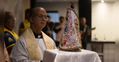 A Imagem Peregrina de Nossa Senhora de Nazaré visitou o Clube do Remo,