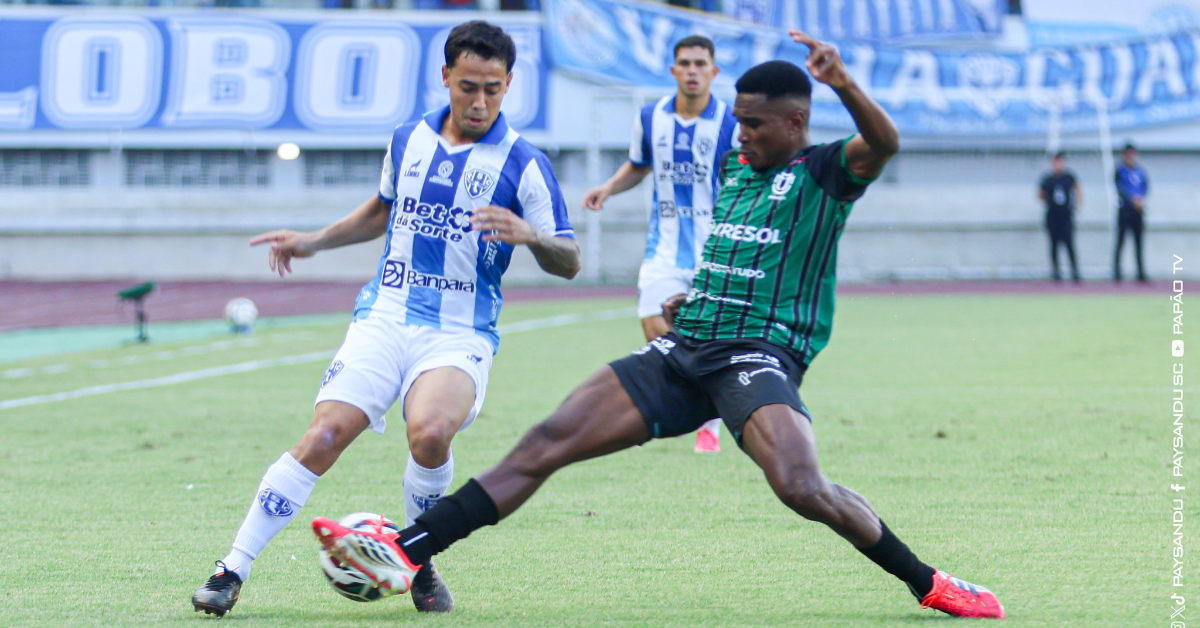 Paysandu desperdiçou chances, acertou a trave com Ítalo, mas acabou castigado no fim. Raí Natino marcou aos 39 minutos do segundo tempo e garantiu a vitória do Maringá por 1 a 0 no Mangueirão.