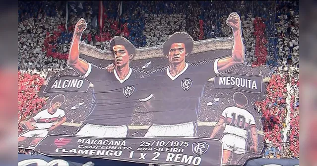 Imagem ilustrativa da notícia Ídolos históricos e Nazinha são homenageados pela torcida do Remo