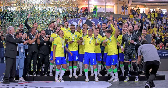Imagem ilustrativa da notícia Brasil conquista tri da Copa das Nações e mira novo título no futsal