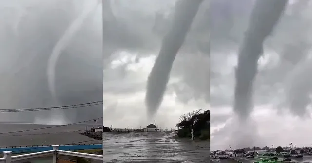 Imagem ilustrativa da notícia Tornado atinge Nova York, alaga metrô, destrói clube de praia e provoca caos